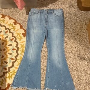 Women's Blue Flared Jeans